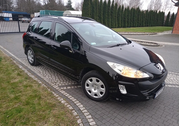 Peugeot 308 cena 9300 przebieg: 263222, rok produkcji 2009 z Sędziszów małe 154